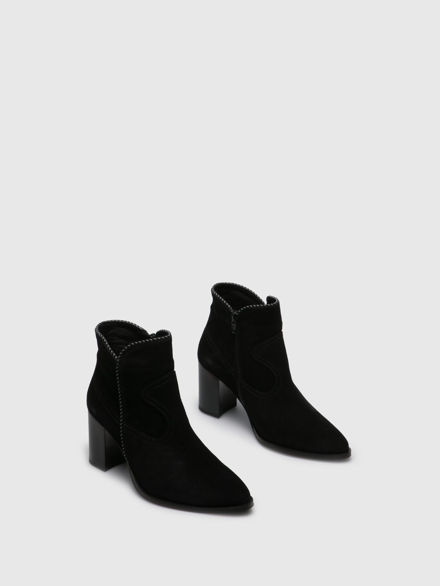 Foreva Black Pointed Toe Ankle Boots